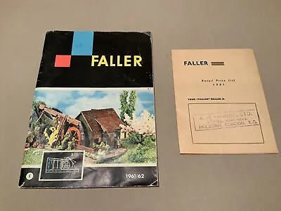 Vintage Faller Catalogue 1961/62 English Version Inc Price List - Rare • £19.99