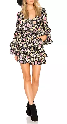 $230 • Buy Spell And The Gypsy- Sayulita Frill Mini Dress In Nightshade. Size XS