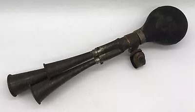 Vintage Triple Note Metal And Rubber Car/bicycle Horn.working • $174.99