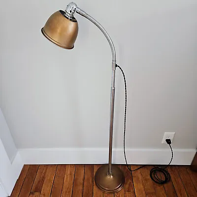 Vintage Ajusco Industrial Floor Lamp. Steampunk Floor Lamp. Industrial Lighting. • $425