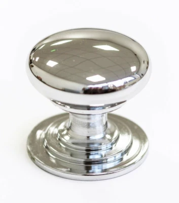 £3.99 • Buy 42mm Kitchen Cupboard Knob Polished Chrome Shaker Cabinet Handle Drawer Door