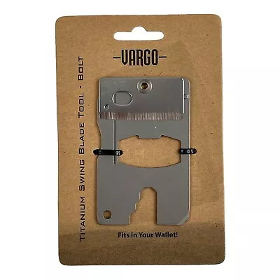 Vargo Outdoors Titanium Swing Wallet Pocket Blade Tool Hex Bolt Straight Edge • $19.47