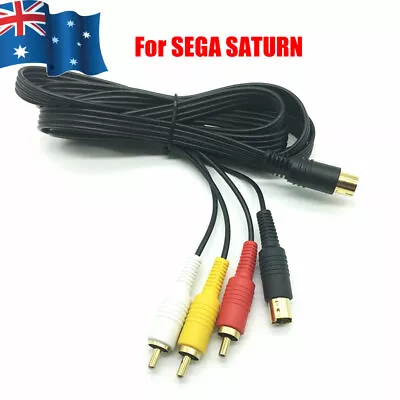 AV And S-Video Combo Cable 3RCA Cord For SEGA Saturn Console SS • $8.95
