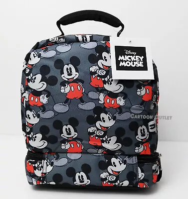 Disney Mickey Mouse Lunch Bag School Travel Snack Tote Lunchbox All Over Print • $9.99