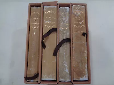 The Essays Of Michel De Montaigne 1946 Limited Editions Club Signed 4 Volumes • $49.99