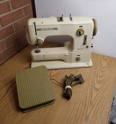 Bernina Record 530 Record Sewing Machine With Foot Pedal Made In Switzerland  • $189.99