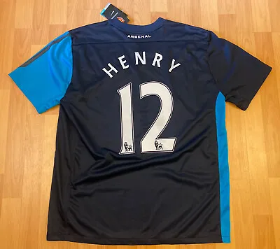 £99.99 • Buy NEW Nike Henry Arsenal 2011/12 Away Football Shirt 125 Anniversary XL Blue BNWT