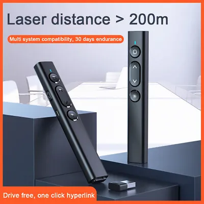 £13.19 • Buy Wireless Presenter Remote Power Point Clicker Laser Pointer For PC MAC Laptop