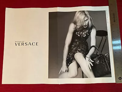 Madonna For Versace 2-page 2015 Print Ad - Great To Frame! • $6.95