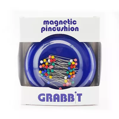 GRABBIT Blue Magnetic Pincushion With Ball Head Pins  • $10.95