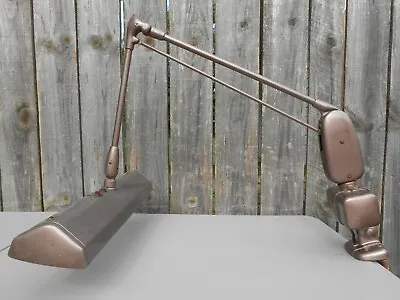 Vintage Dazor Floating Fixture Metal Drafting Desk Light Lamp Industrial 2124  • $120