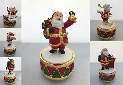 Father Christmas Decorations Musical Figurine Ornament Snowman Santa Xmas Gift • £12.99