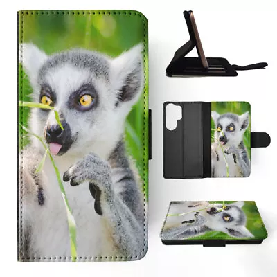 Flip Case For Samsung Galaxy|madagascar Lemur Mammal Animal #7 • $19.95