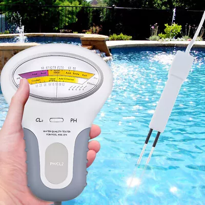 1 PH And Cl2 Probe Tester Swimming Pool Spa Hot Tub Water Quality Tester • $19.60