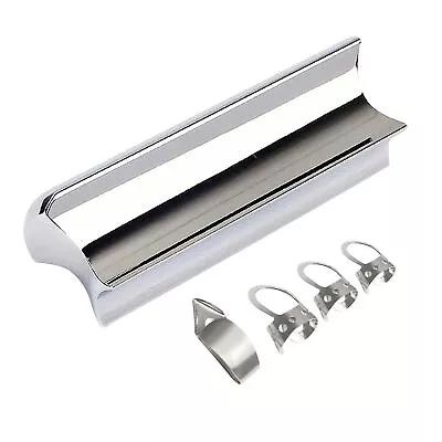 Guitar Slide Tone Bar Stainless Steel Electric Guitar Slide With 4 Metal Pick • $17.79