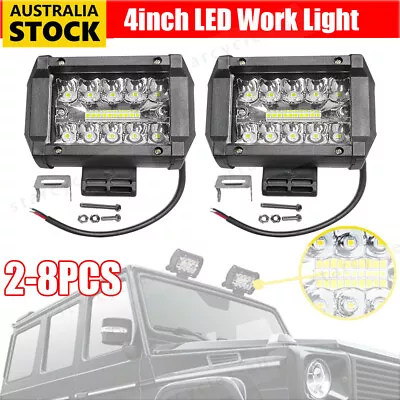 10x 4 Inch LED Work Light Bar Flood Spot Pods Offroad Fog Driving ATV Truck • $34.95