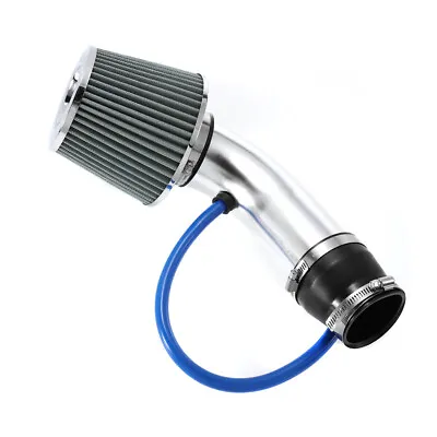 Cold Air Intake Filter Induction Kit Pipe Power Flow Hose System Car Parts Blue • $41.35