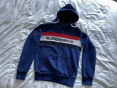 £35 • Buy Men's/Boys Blue Superdry Hoodie, Size XS, VCG