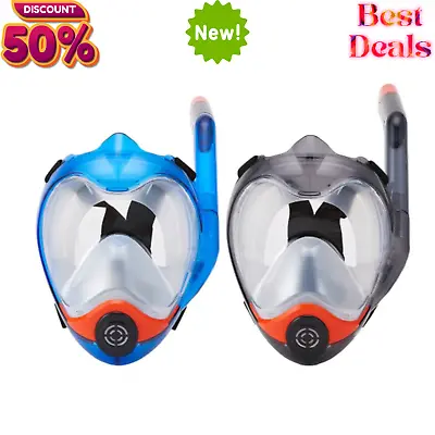 $39.99 • Buy Full Face Diving Seaview Scuba Snorkel Snorkeling Mask Swimming GoPro Goggles