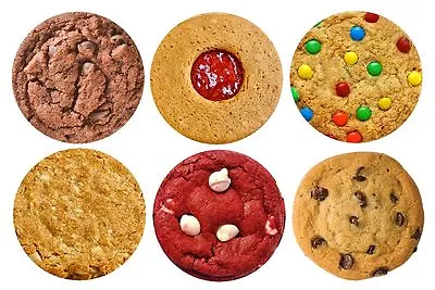 Cookies Drink Coasters Set Of Six Neoprene Biscuits Non Fading Non Slip • $9.70