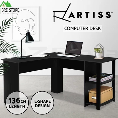 $133.20 • Buy Artiss Computer Desk Office Desk Corner L-shape Student Study Table Workstation