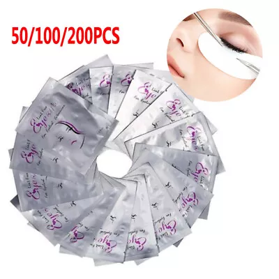 £2.99 • Buy 100 Pairs Eyelash Extension Under Gel Eye Pads Salon Lint Free Patches Make-Up
