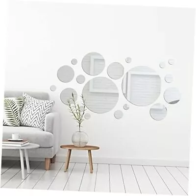 32 Pieces Mirror Wall Stickers Removable Acrylic Mirror Setting Medium Size • $25.24