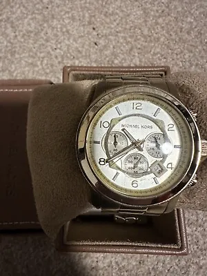 Michael Kors Ladies Large Gold Chronograph Watch • £50
