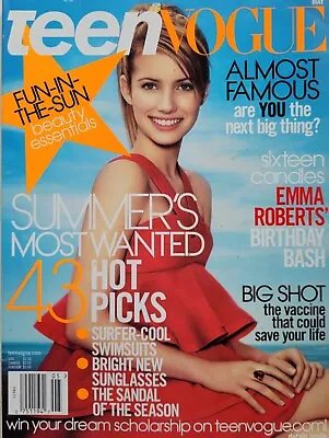 $12 • Buy EMMA ROBERTS May 2007 TEEN VOGUE Magazine RACHEL BILSON +++