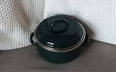 Vintage Megaware Made In Spain Green Mini Cooking 0.5 Quart Pot • $10.99