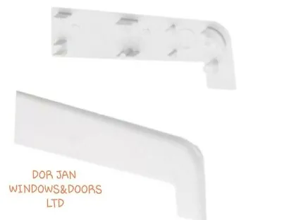 2 X Pair  150mm END CAPS SILL / CILL WHITE Window Sill End Caps UPVC Plastic • £5.49