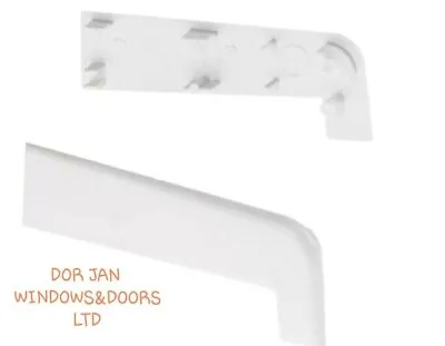 White UPVC Pair Window Cill End Caps For 150mm External Sill Eurocell • £3.58