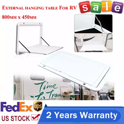 Caravan RV Folding Table External Hanging Table 800mm X 450mm RV Motorhome Parts • $76