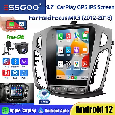 CarPlay Android 12 For Ford Focus MK3 2012-2018 Car Radio Stereo GPS FM 32G +AHD • $250.55