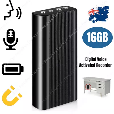 Spy Mini Digital Voice Activated Recorder Hidden 16GB Audio Recording Device • $49.97