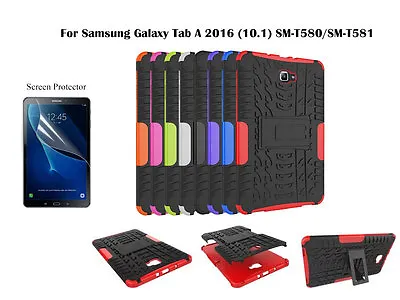 Screen Protector/ Shockproof Heavy Duty Case For Samsung Galaxy Tab A 2016(10.1) • $5.45