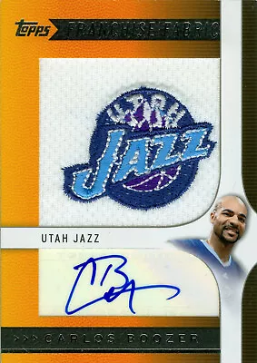 Carlos Boozer 2009-10 Topps Franchise Fabric Auto 26/41! Jazz! Free Ship! • $19.99