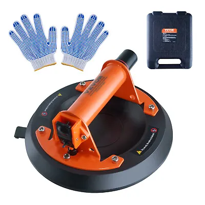 VEVOR 8'' Vacuum Suction Cup Glass Lifter 615lbs Glass Lifting W/ Handle And Box • $28.99