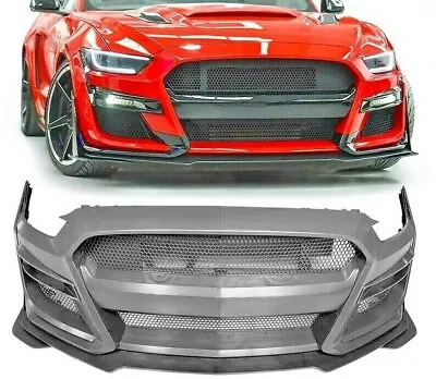 Fits 2018-2023 Ford Mustang GT500 Style Front Bumper Conversion W/ FRONT LIP NEW • $799.99