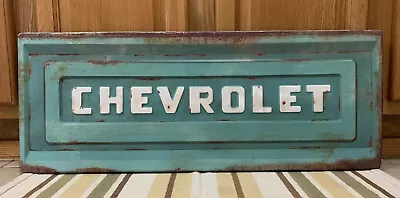 Chevrolet Sign Tailgate Wall Decor Garage Truck Car Parts Vintage Style Chevy • $85