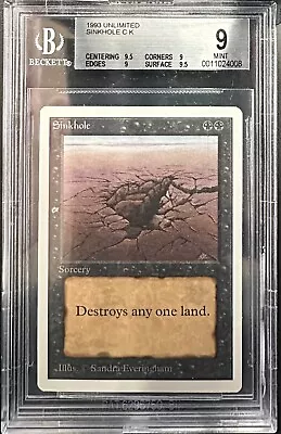 BGS 9 Quad++ (9.5 9 9 9.5) Sinkhole Unlimited Mtg • $199.99