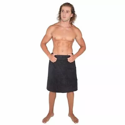 Men's Organic Turkish Cotton Terry Spa Shower Bath Wrap Towel Made In Turkey • $37.99