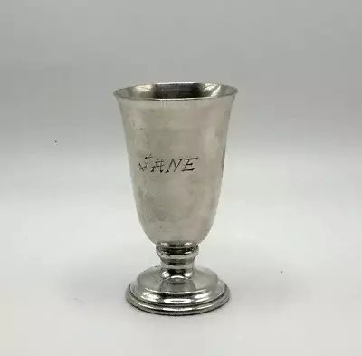 Sterling Silver .925 Vintage Cordial/Shot Glass 1 1/4”x2 1/4” ‘JANE’ EUC • $25.95