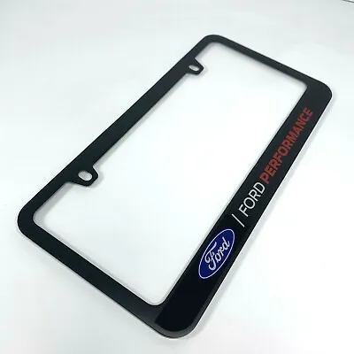 Ford Performance Premium Matte Black License Plate Frame (Emblem / Logo) • $34.95