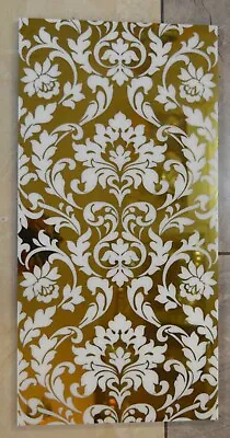£5 • Buy Gold & White Swirls Porcelain Décor Wall & Floor Tiles-300*600*10mm-6sheets-1m2