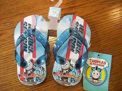 NWT Thomas & Friends READY SET GO FLIP FLOP SANDALS 5/6 • $10.79