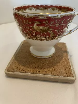 VINTAGE FOLEY BONE CHINA Montrose  Tea Cup E Brain & Co England Floral Peacock • $19