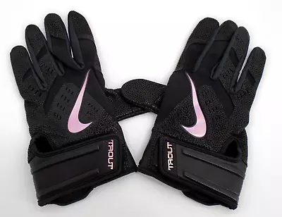 Nike Mike Trout Force Edge Batting Gloves 2.0 Men's Large Black/Iridescent • $40.45