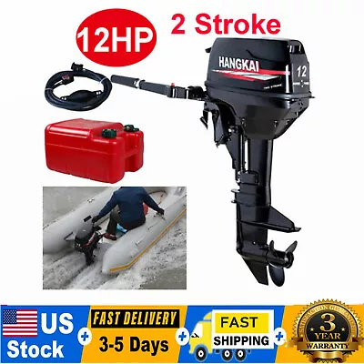 HANGKAI 12HP 2-Stroke 169CC Outboard Motor Boat Engine Heavy Duty Manual Start • $1100