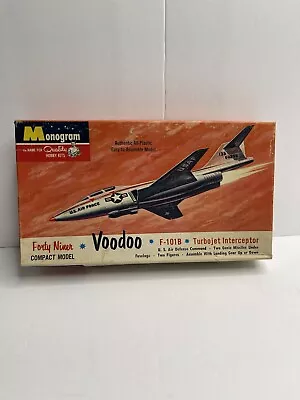 1960 Monogram F-101B VOODOO Forty Niner USAF Interceptor Jet VINTAGE Kit # P401 • $30